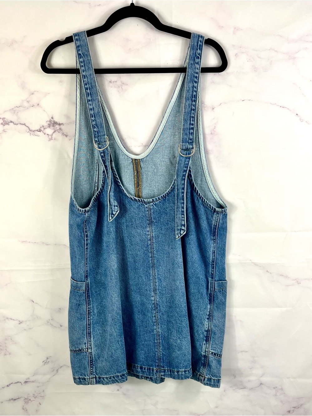 FREE PEOPLE High Roller Denim Dress Skirtall - Picture 7 of 8